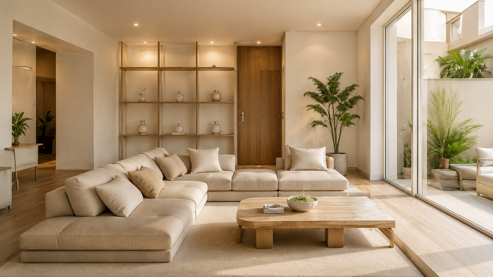 Interior residencial contemporâneo reformado
